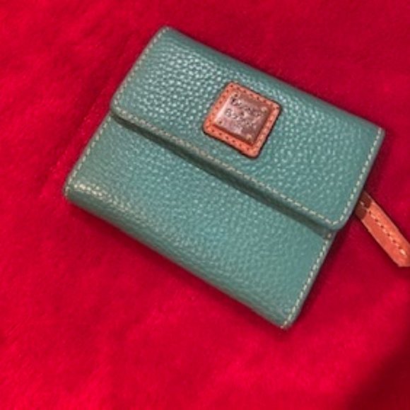 Dooney & Bourke Accessories - Dooney & Bourke  turquoise trifold wallet
